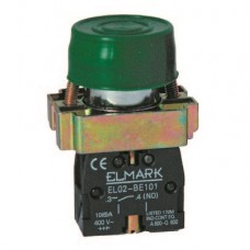 Μπουτόν Πόρτα Πίνακα Φ22 1NO Πράσινο IP65 EL2-BP31